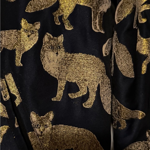 EUC Project AJ117 metallic fox bomber jacket size small - Picture 2 of 4